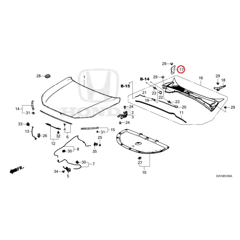[NEW] JDM HONDA ZR-V e:HEV RZ4 2025 Hood GENUINE OEM - Image 19