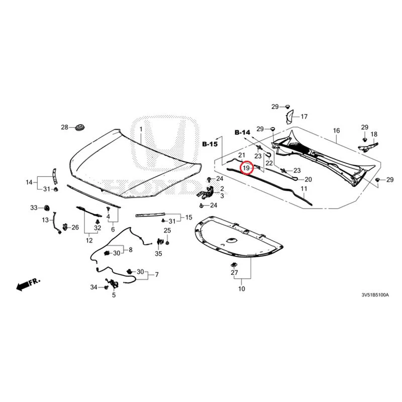 [NEW] JDM HONDA ZR-V e:HEV RZ4 2025 Hood GENUINE OEM - Image 21