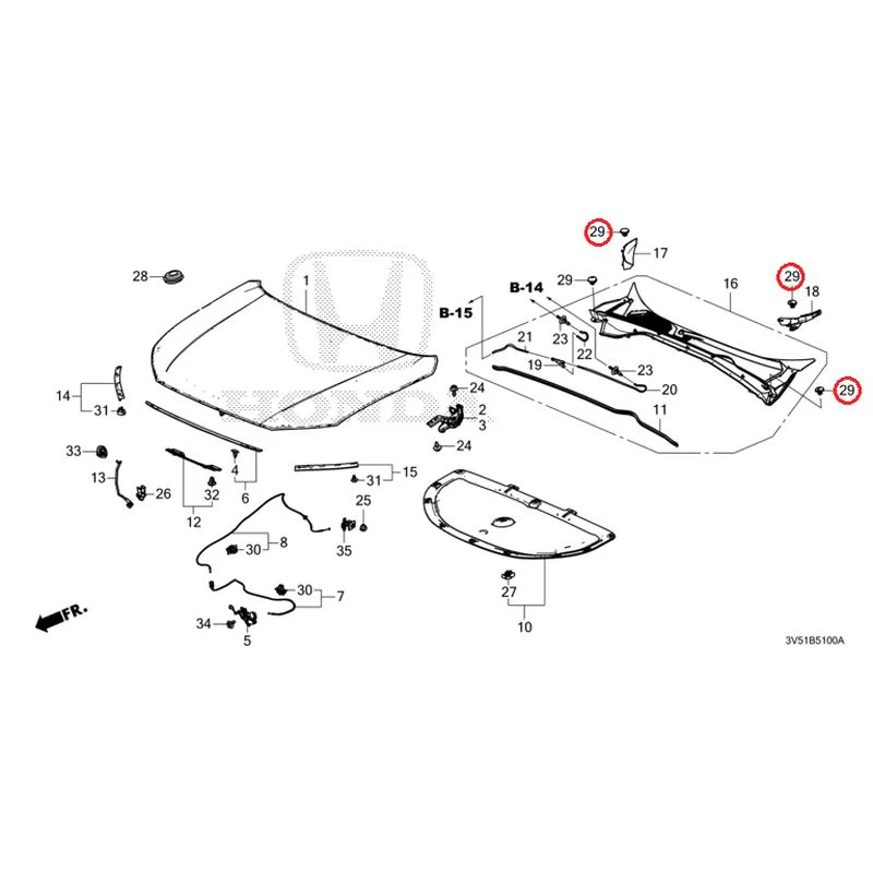 [NEW] JDM HONDA ZR-V e:HEV RZ4 2025 Hood GENUINE OEM - Image 31