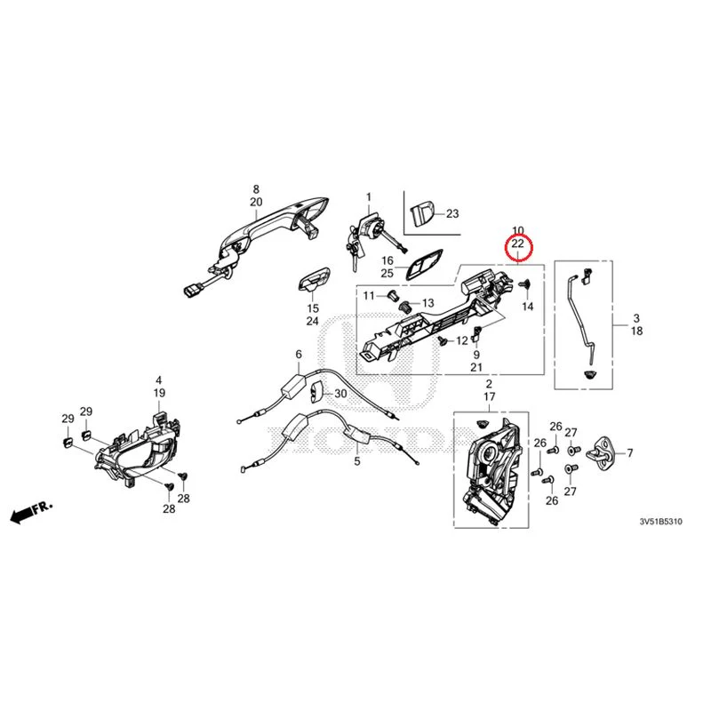 [NEW] JDM HONDA ZR-V e:HEV RZ4 2025 Front Door Locks/Outer Handles GENUINE OEM - Image 35