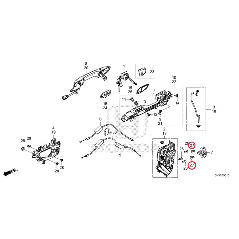 [NEW] JDM HONDA ZR-V e:HEV RZ4 2025 Front Door Locks/Outer Handles GENUINE OEM - Image 40