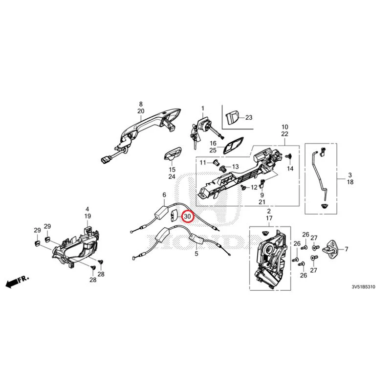 [NEW] JDM HONDA ZR-V e:HEV RZ4 2025 Front Door Locks/Outer Handles GENUINE OEM - Image 42