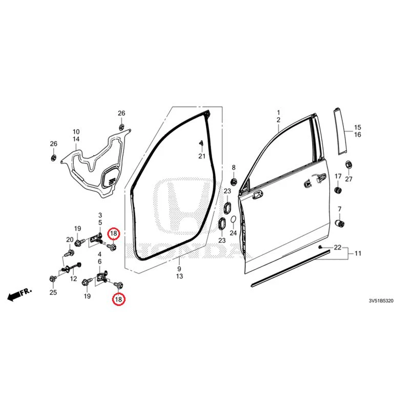 [NEW] JDM HONDA ZR-V e:HEV RZ4 2025 Front Door Panel GENUINE OEM - Image 19