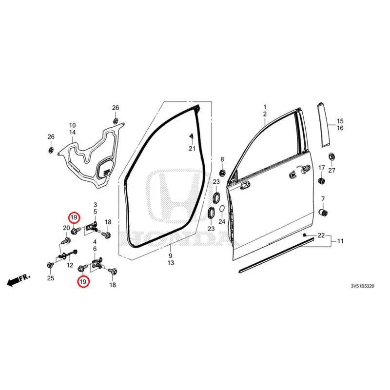 [NEW] JDM HONDA ZR-V e:HEV RZ4 2025 Front Door Panel GENUINE OEM - Image 21