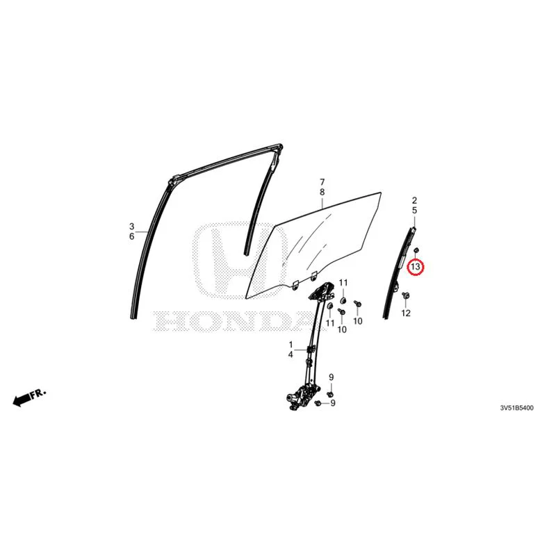 [NEW] JDM HONDA ZR-V e:HEV RZ4 2025 Rear Door Glass/Regulator GENUINE OEM - Image 14