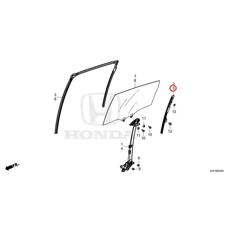 [NEW] JDM HONDA ZR-V e:HEV RZ4 2025 Rear Door Glass/Regulator GENUINE OEM - Image 6