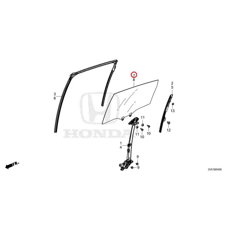 [NEW] JDM HONDA ZR-V e:HEV RZ4 2025 Rear Door Glass/Regulator GENUINE OEM - Image 8