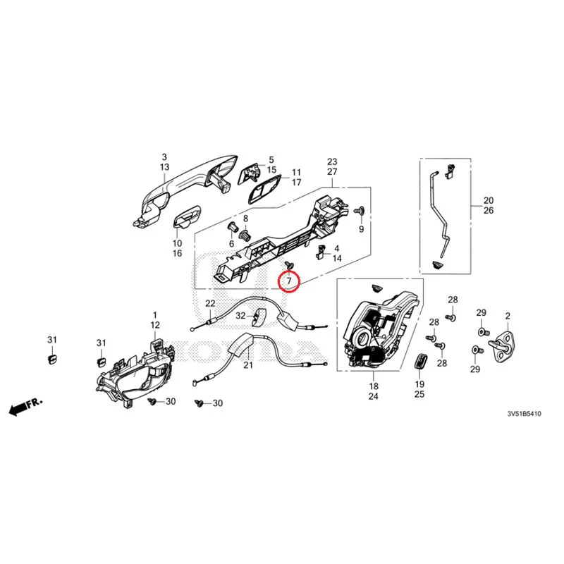 [NEW] JDM HONDA ZR-V e:HEV RZ4 2025 Rear Door Locks/Outer Handles GENUINE OEM - Image 14