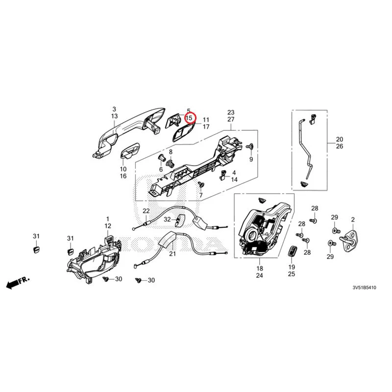 [NEW] JDM HONDA ZR-V e:HEV RZ4 2025 Rear Door Locks/Outer Handles GENUINE OEM - Image 28