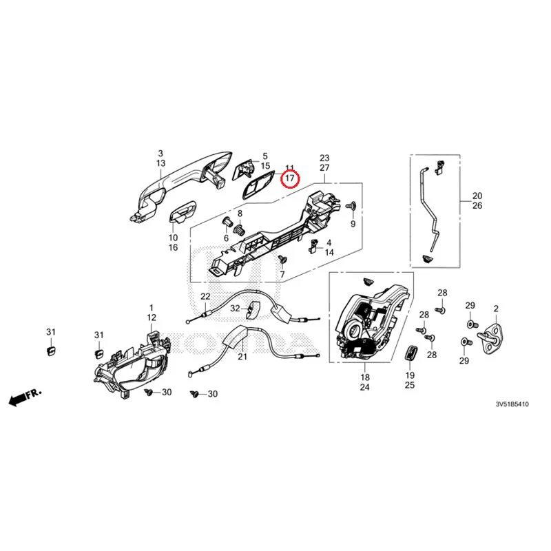 [NEW] JDM HONDA ZR-V e:HEV RZ4 2025 Rear Door Locks/Outer Handles GENUINE OEM - Image 30