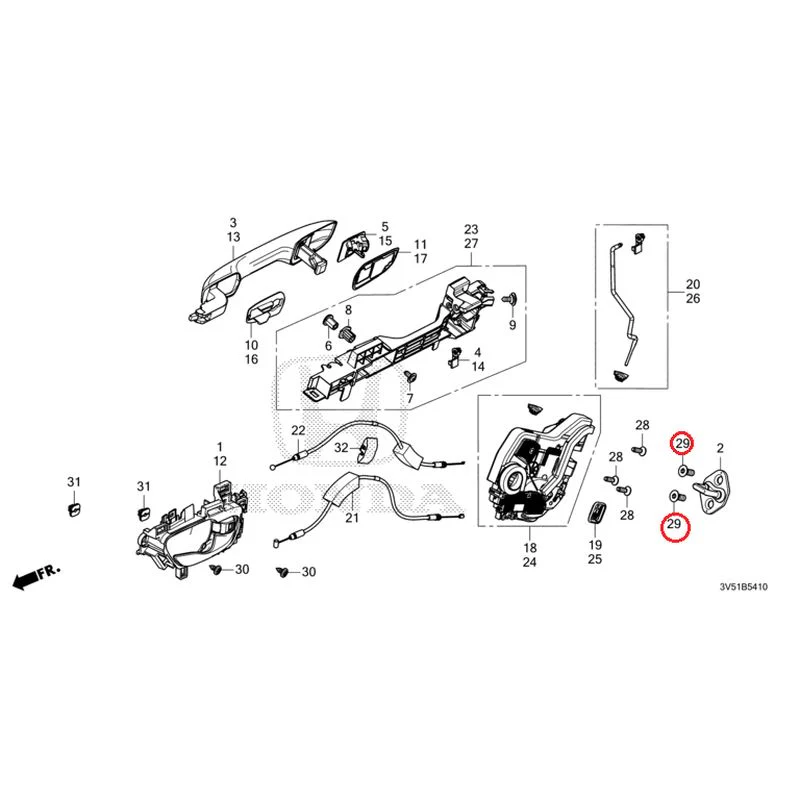 [NEW] JDM HONDA ZR-V e:HEV RZ4 2025 Rear Door Locks/Outer Handles GENUINE OEM - Image 42