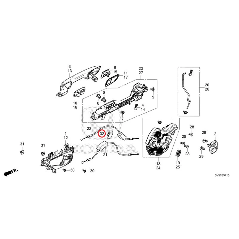 [NEW] JDM HONDA ZR-V e:HEV RZ4 2025 Rear Door Locks/Outer Handles GENUINE OEM - Image 45