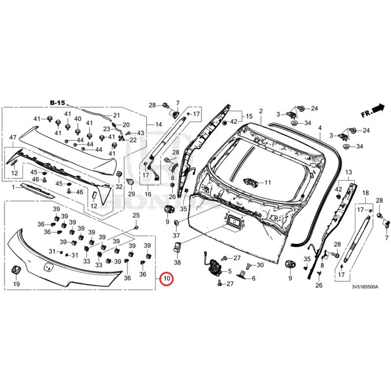 [NEW] JDM HONDA ZR-V e:HEV RZ4 2025 Tailgate GENUINE OEM - Image 13