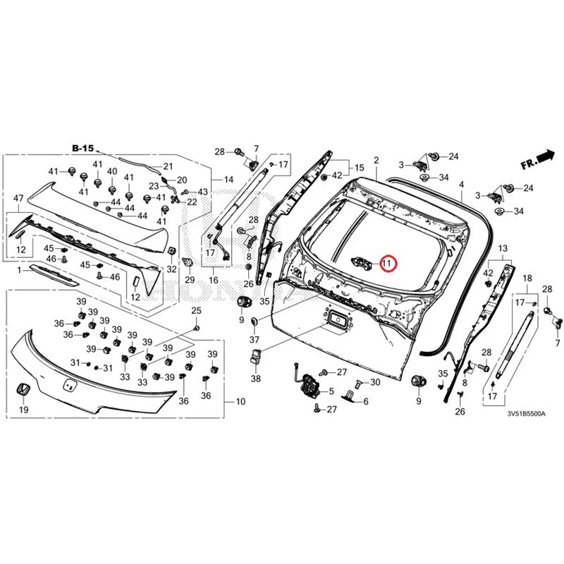 [NEW] JDM HONDA ZR-V e:HEV RZ4 2025 Tailgate GENUINE OEM - Image 18