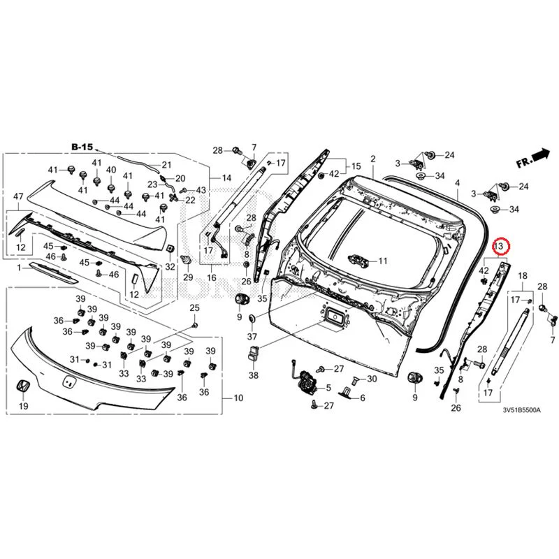 [NEW] JDM HONDA ZR-V e:HEV RZ4 2025 Tailgate GENUINE OEM - Image 20