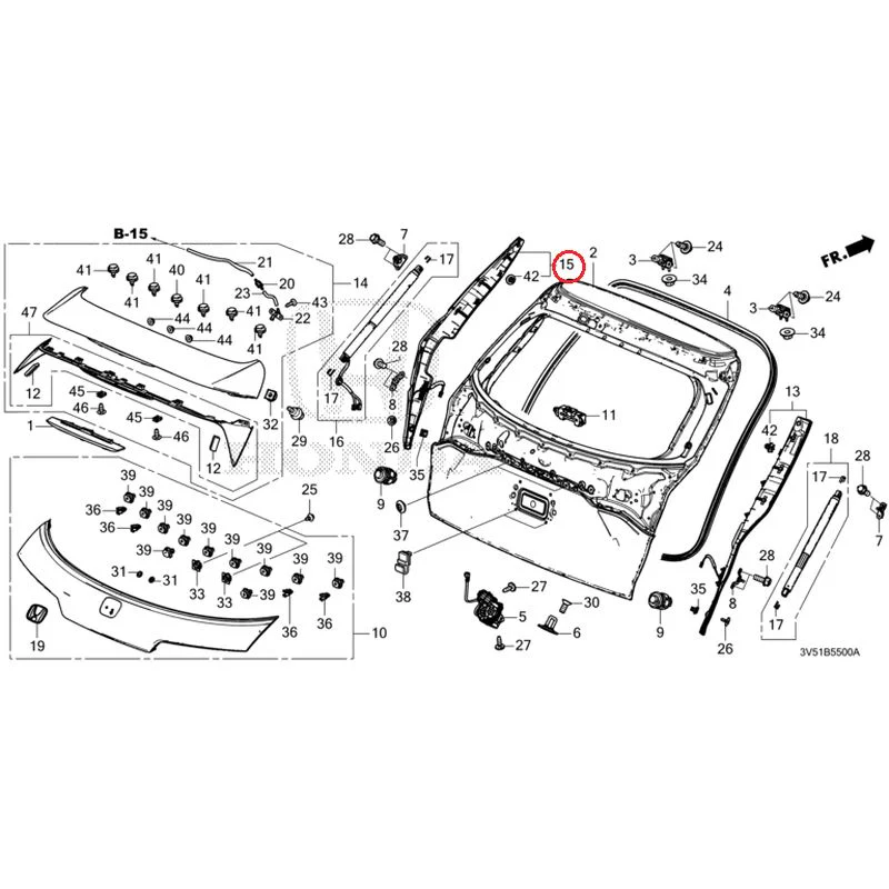 [NEW] JDM HONDA ZR-V e:HEV RZ4 2025 Tailgate GENUINE OEM - Image 28