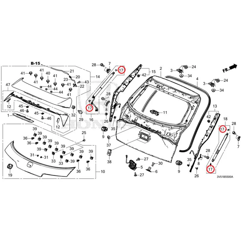 [NEW] JDM HONDA ZR-V e:HEV RZ4 2025 Tailgate GENUINE OEM - Image 30