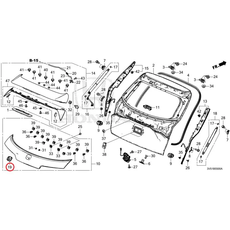 [NEW] JDM HONDA ZR-V e:HEV RZ4 2025 Tailgate GENUINE OEM - Image 32