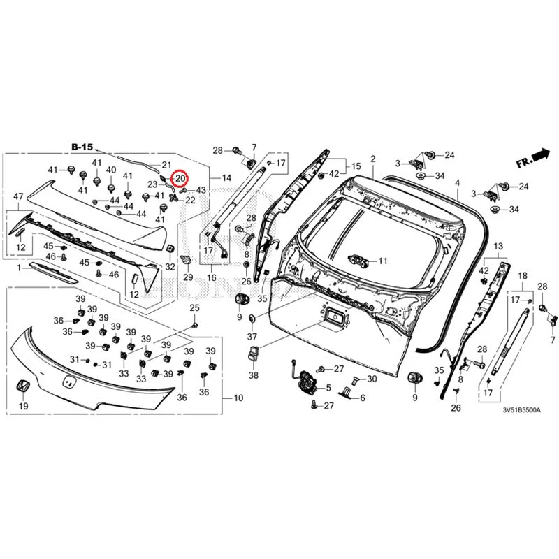 [NEW] JDM HONDA ZR-V e:HEV RZ4 2025 Tailgate GENUINE OEM - Image 33