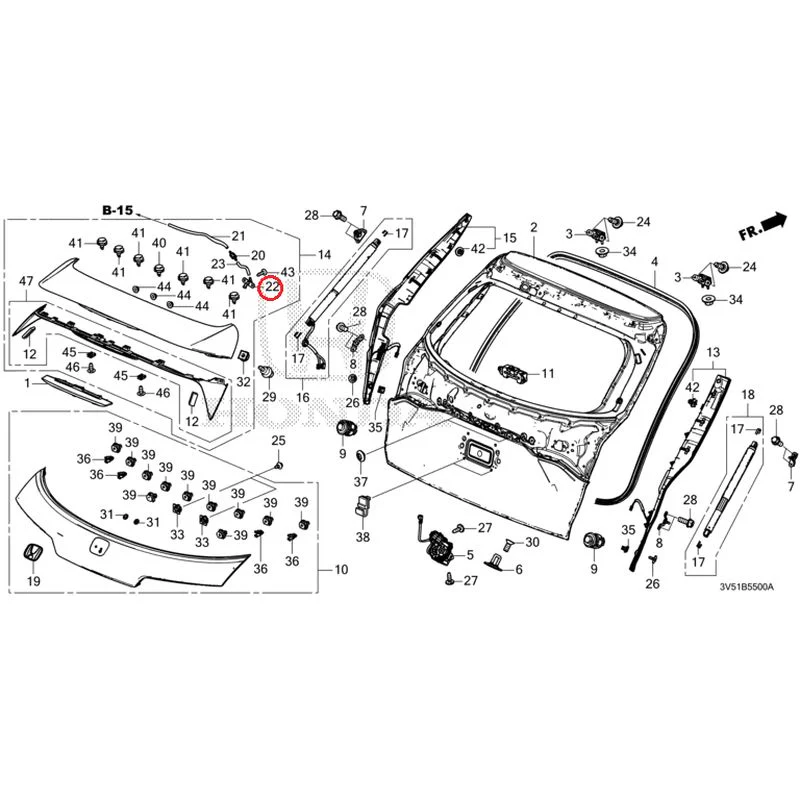 [NEW] JDM HONDA ZR-V e:HEV RZ4 2025 Tailgate GENUINE OEM - Image 35