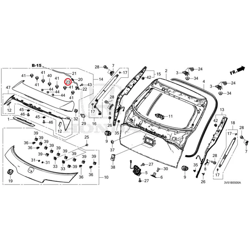 [NEW] JDM HONDA ZR-V e:HEV RZ4 2025 Tailgate GENUINE OEM - Image 36