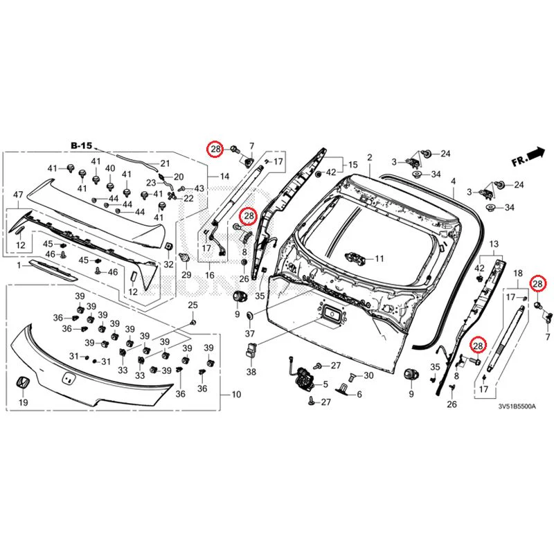 [NEW] JDM HONDA ZR-V e:HEV RZ4 2025 Tailgate GENUINE OEM - Image 41