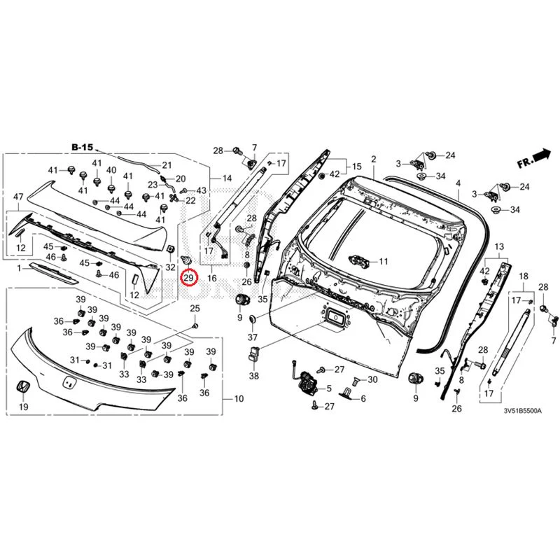 [NEW] JDM HONDA ZR-V e:HEV RZ4 2025 Tailgate GENUINE OEM - Image 42