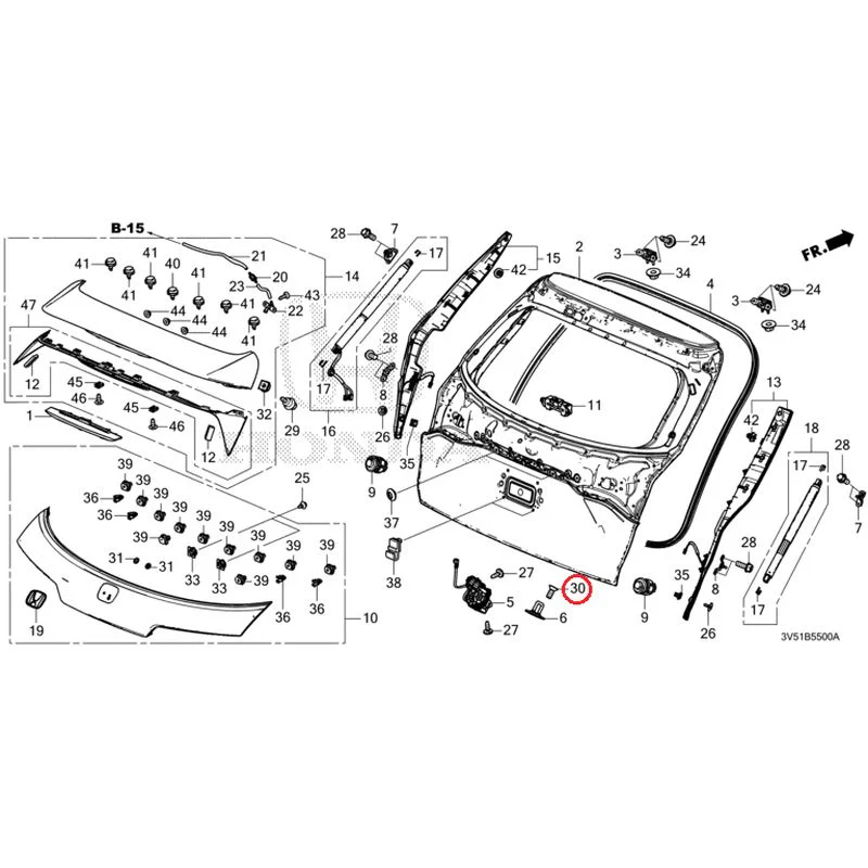 [NEW] JDM HONDA ZR-V e:HEV RZ4 2025 Tailgate GENUINE OEM - Image 43