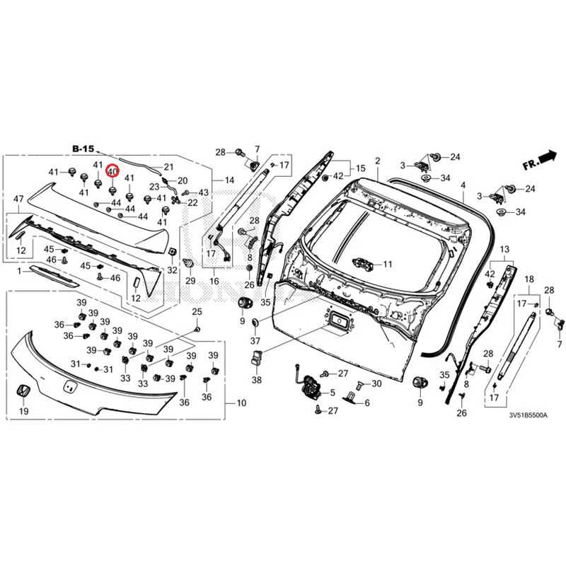 [NEW] JDM HONDA ZR-V e:HEV RZ4 2025 Tailgate GENUINE OEM - Image 53
