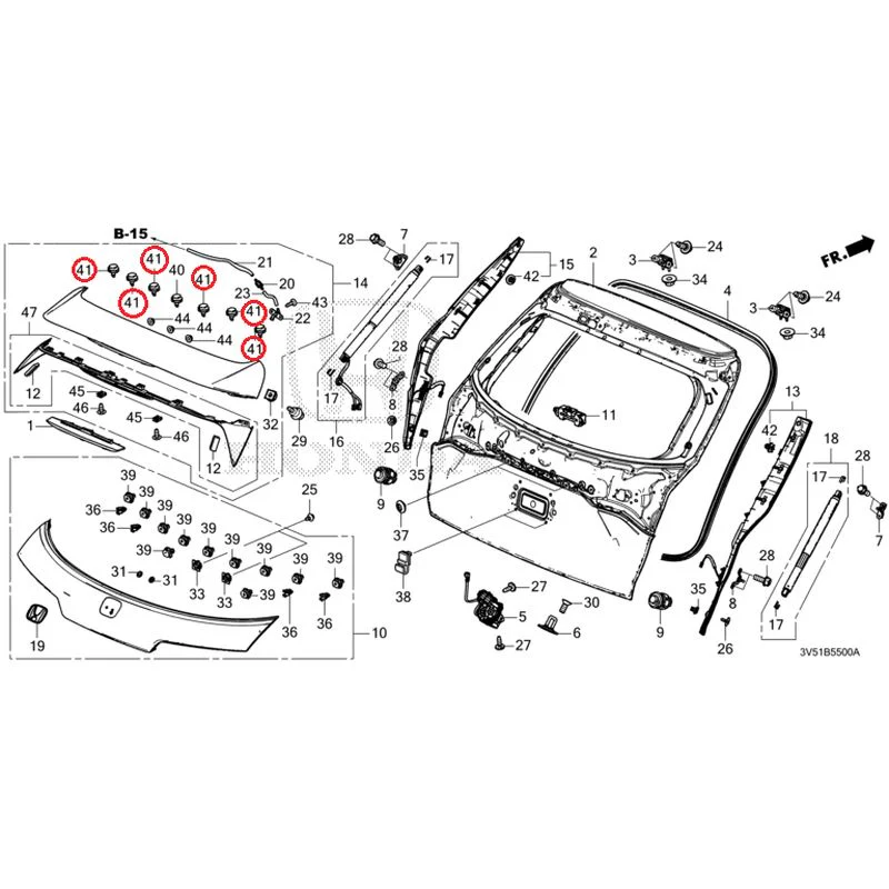 [NEW] JDM HONDA ZR-V e:HEV RZ4 2025 Tailgate GENUINE OEM - Image 54