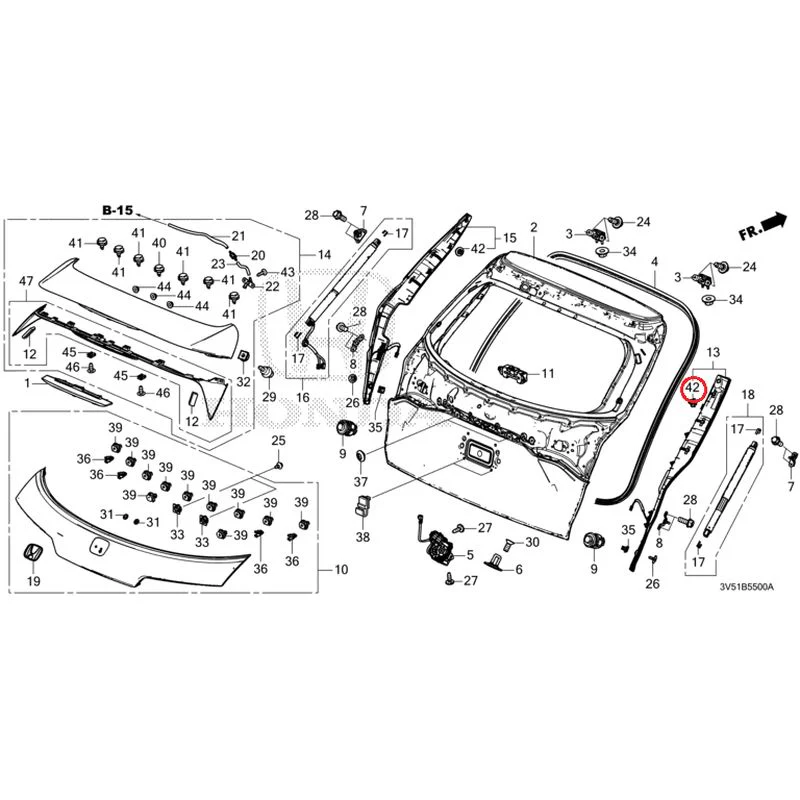 [NEW] JDM HONDA ZR-V e:HEV RZ4 2025 Tailgate GENUINE OEM - Image 55