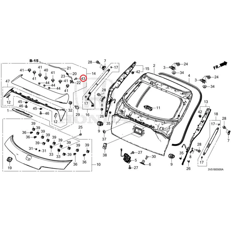 [NEW] JDM HONDA ZR-V e:HEV RZ4 2025 Tailgate GENUINE OEM - Image 56