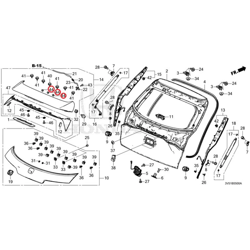 [NEW] JDM HONDA ZR-V e:HEV RZ4 2025 Tailgate GENUINE OEM - Image 57
