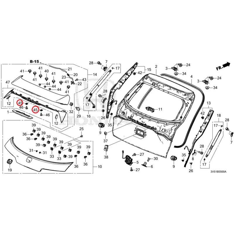 [NEW] JDM HONDA ZR-V e:HEV RZ4 2025 Tailgate GENUINE OEM - Image 58