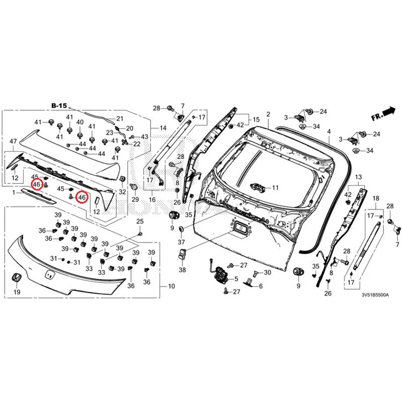 [NEW] JDM HONDA ZR-V e:HEV RZ4 2025 Tailgate GENUINE OEM - Image 59