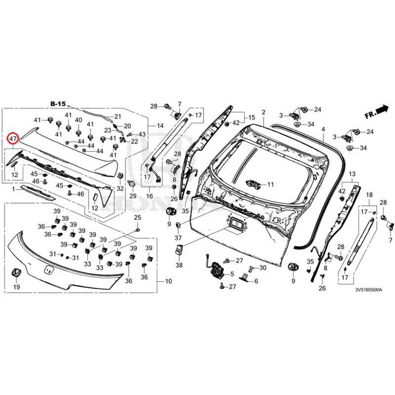 [NEW] JDM HONDA ZR-V e:HEV RZ4 2025 Tailgate GENUINE OEM - Image 60