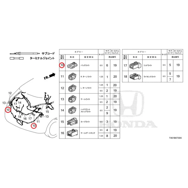 [NEW] JDM HONDA CIVIC FL1 2025 Electrical Connector (Rear) GENUINE OEM - Image 11