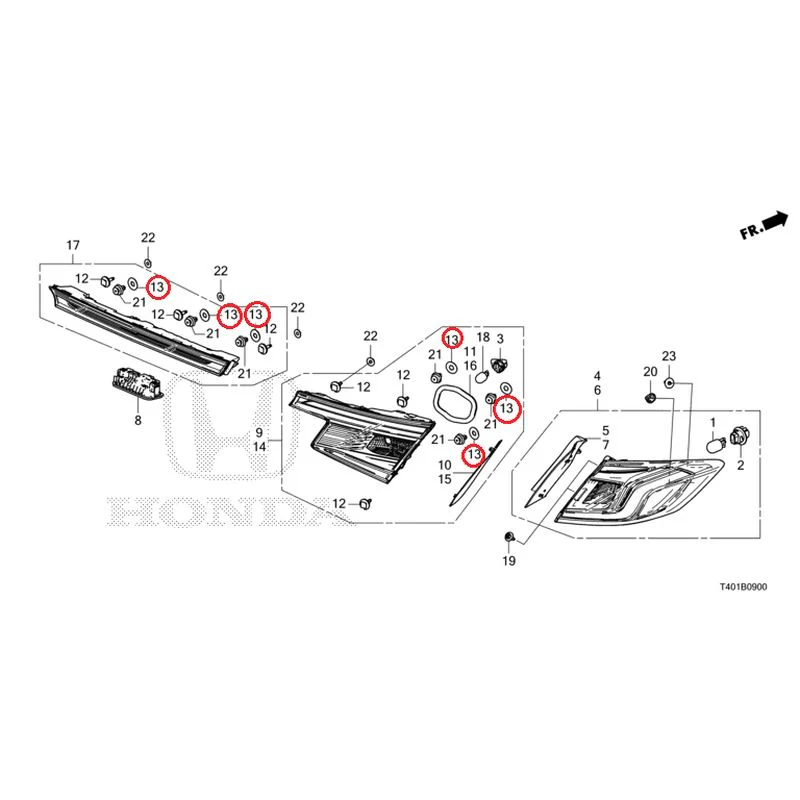 [NEW] JDM HONDA CIVIC FL1 2025 Tail Lights/License Lights GENUINE OEM - Image 14