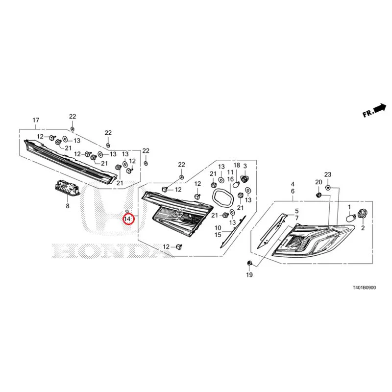 [NEW] JDM HONDA CIVIC FL1 2025 Tail Lights/License Lights GENUINE OEM - Image 15