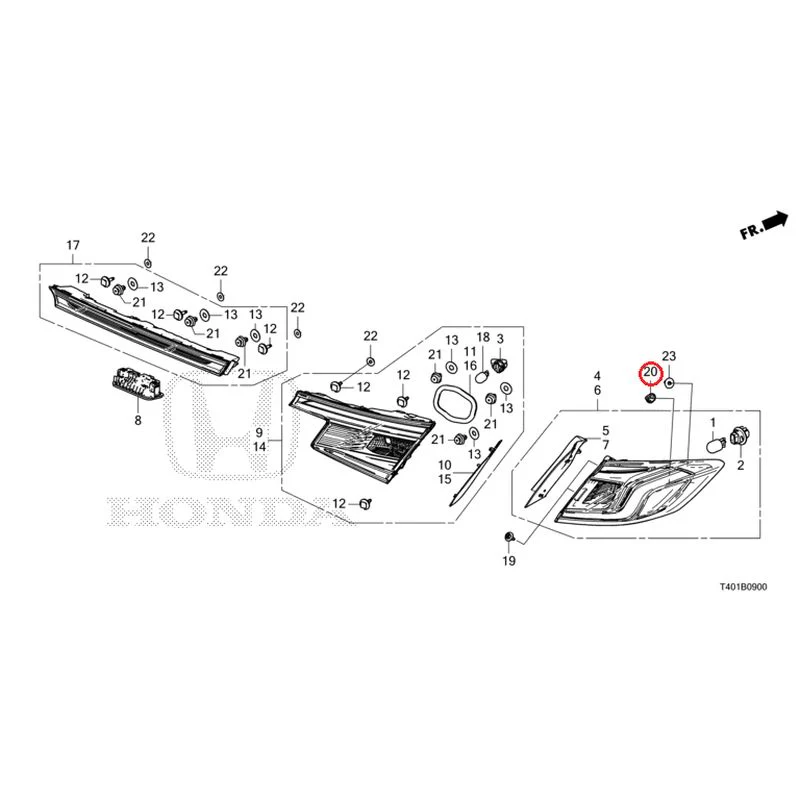 [NEW] JDM HONDA CIVIC FL1 2025 Tail Lights/License Lights GENUINE OEM - Image 21