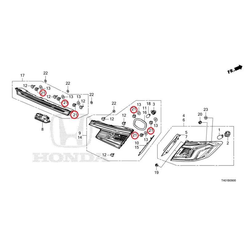 [NEW] JDM HONDA CIVIC FL1 2025 Tail Lights/License Lights GENUINE OEM - Image 22