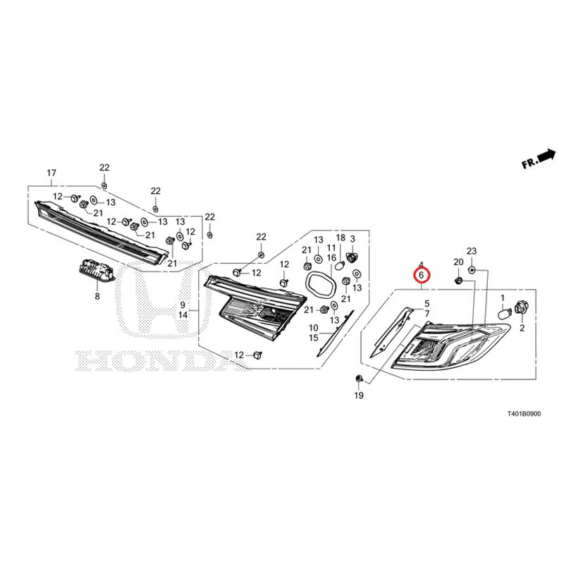 [NEW] JDM HONDA CIVIC FL1 2025 Tail Lights/License Lights GENUINE OEM - Image 7