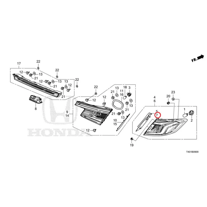 [NEW] JDM HONDA CIVIC FL1 2025 Tail Lights/License Lights GENUINE OEM - Image 8
