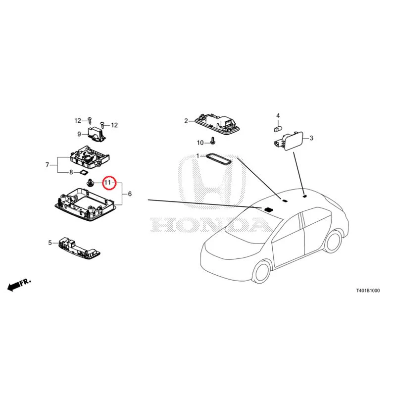 [NEW] JDM HONDA CIVIC FL1 2025 Interior Lights GENUINE OEM - Image 12