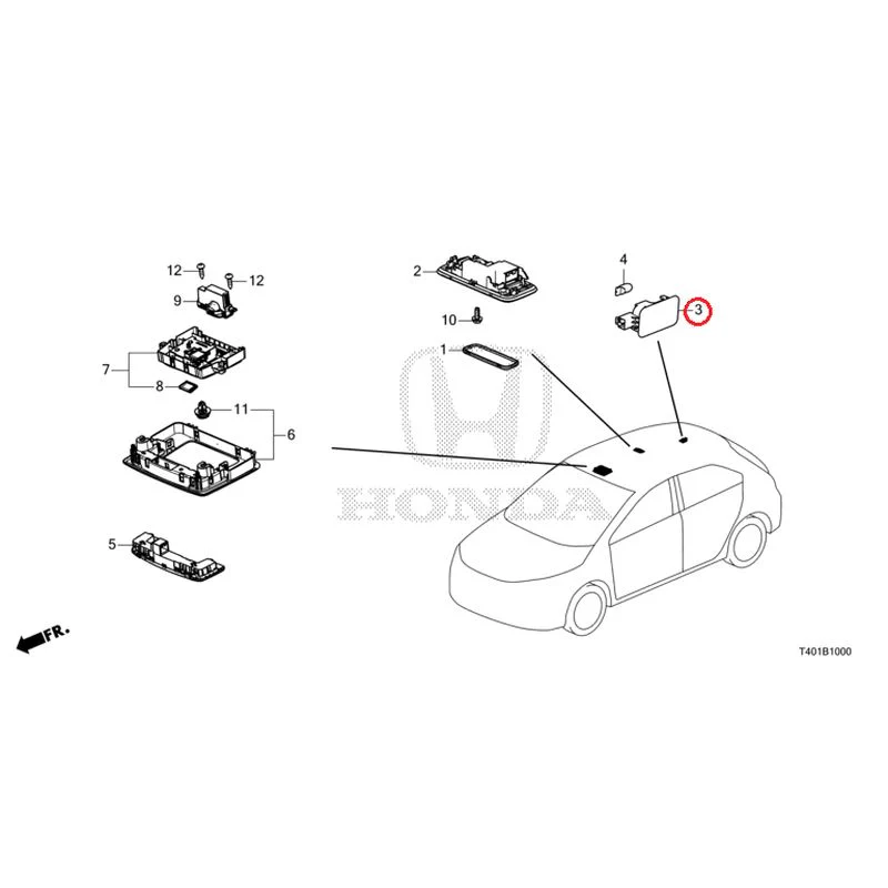 [NEW] JDM HONDA CIVIC FL1 2025 Interior Lights GENUINE OEM - Image 4