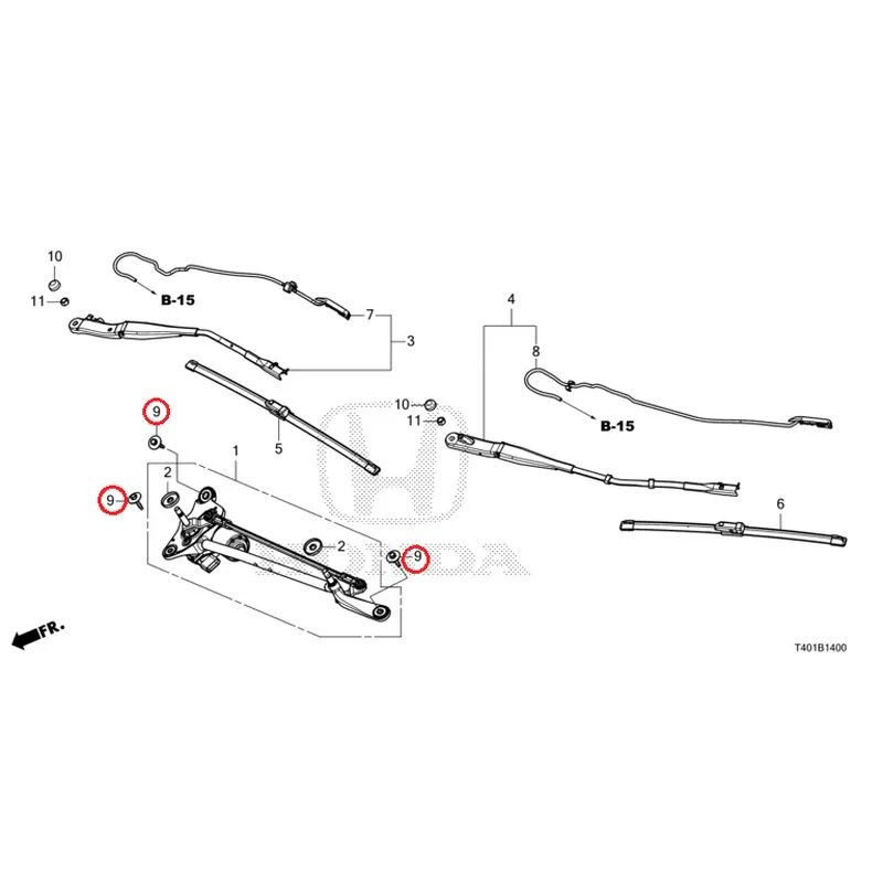 [NEW] JDM HONDA CIVIC FL1 2025 Front Windshield Wiper GENUINE OEM - Image 10
