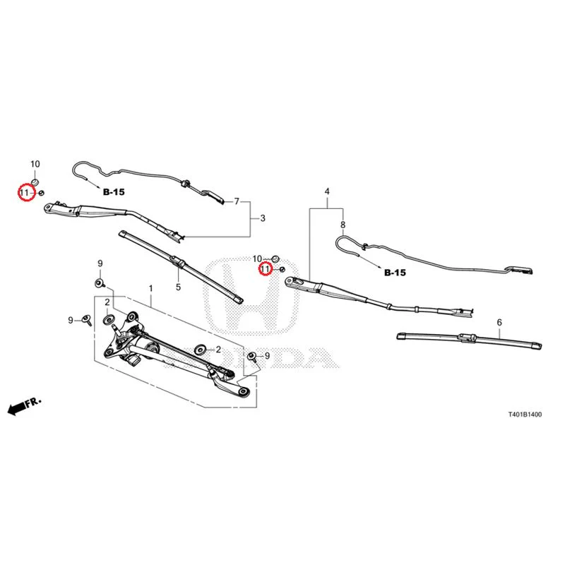 [NEW] JDM HONDA CIVIC FL1 2025 Front Windshield Wiper GENUINE OEM - Image 12