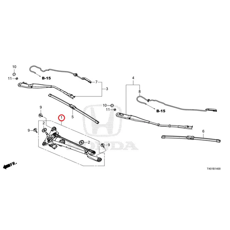 [NEW] JDM HONDA CIVIC FL1 2025 Front Windshield Wiper GENUINE OEM - Image 2