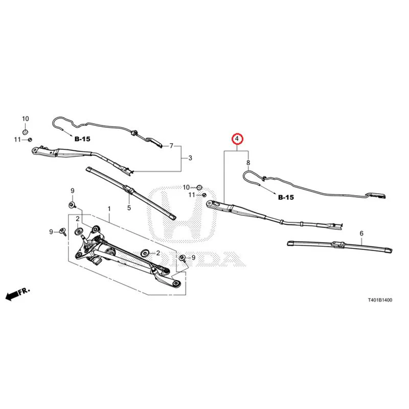 [NEW] JDM HONDA CIVIC FL1 2025 Front Windshield Wiper GENUINE OEM - Image 5