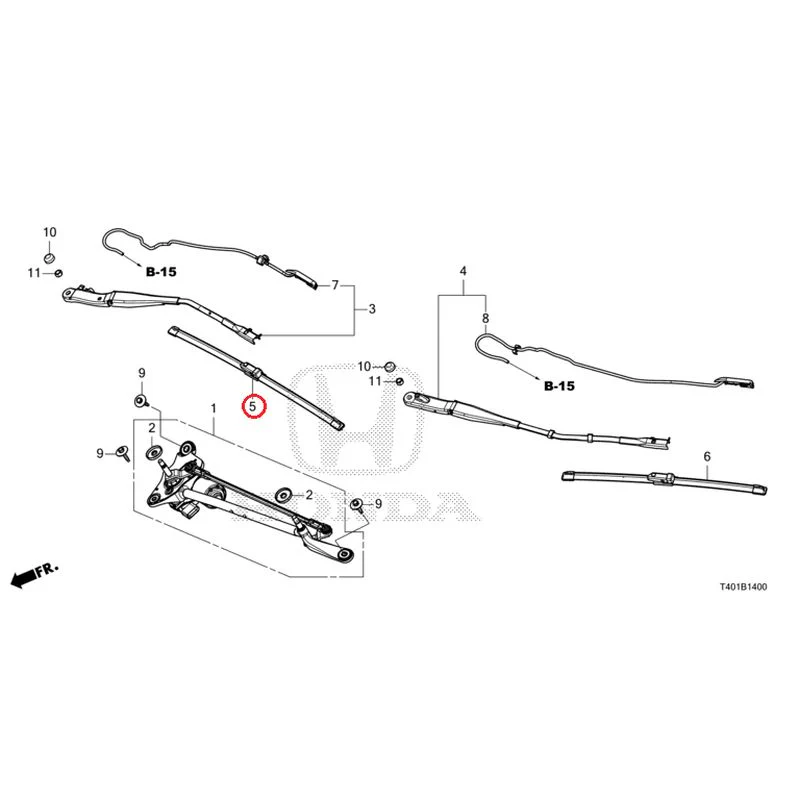 [NEW] JDM HONDA CIVIC FL1 2025 Front Windshield Wiper GENUINE OEM - Image 6